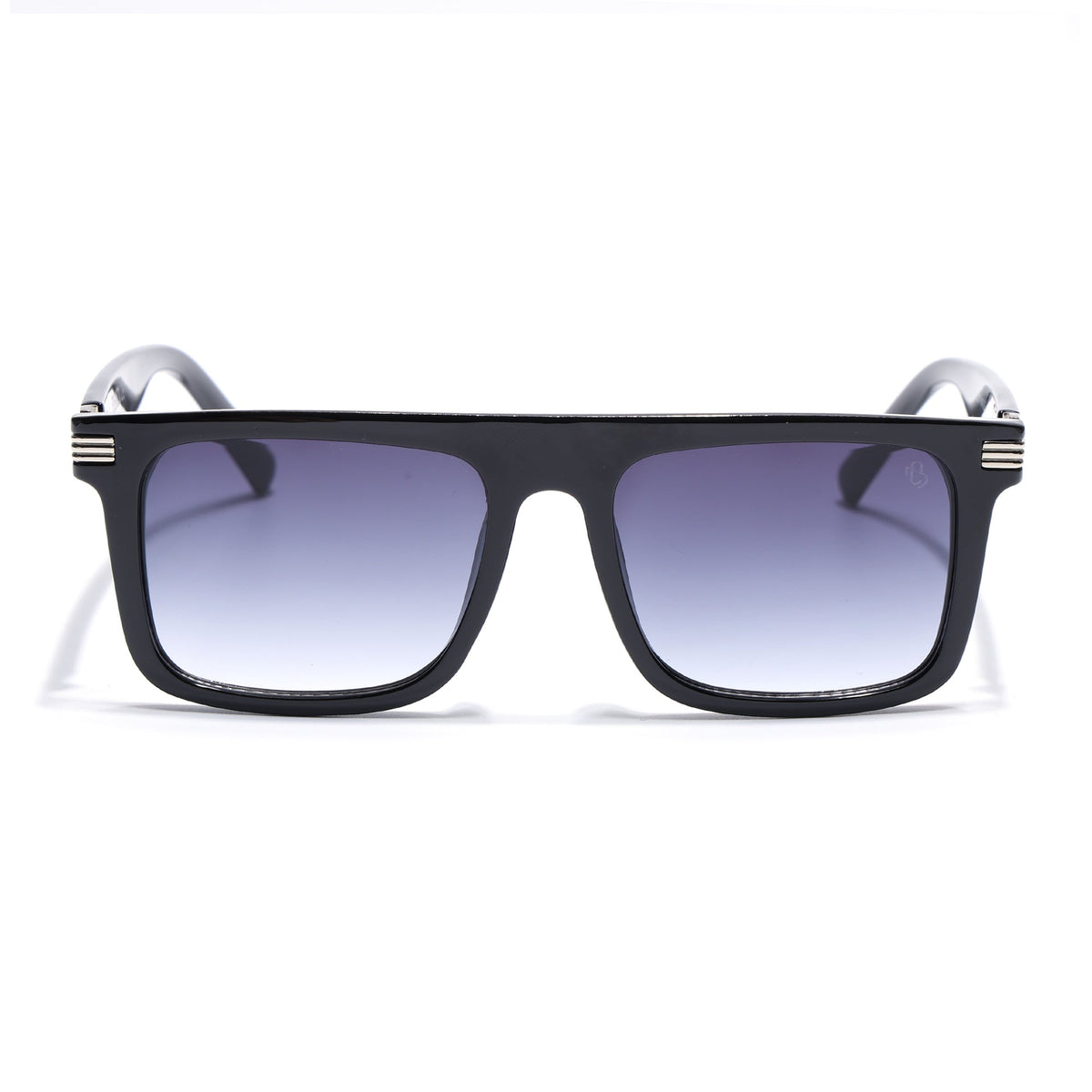 Eyejack Shine Black Rectangle Sunglasses for Men and Women - view 5