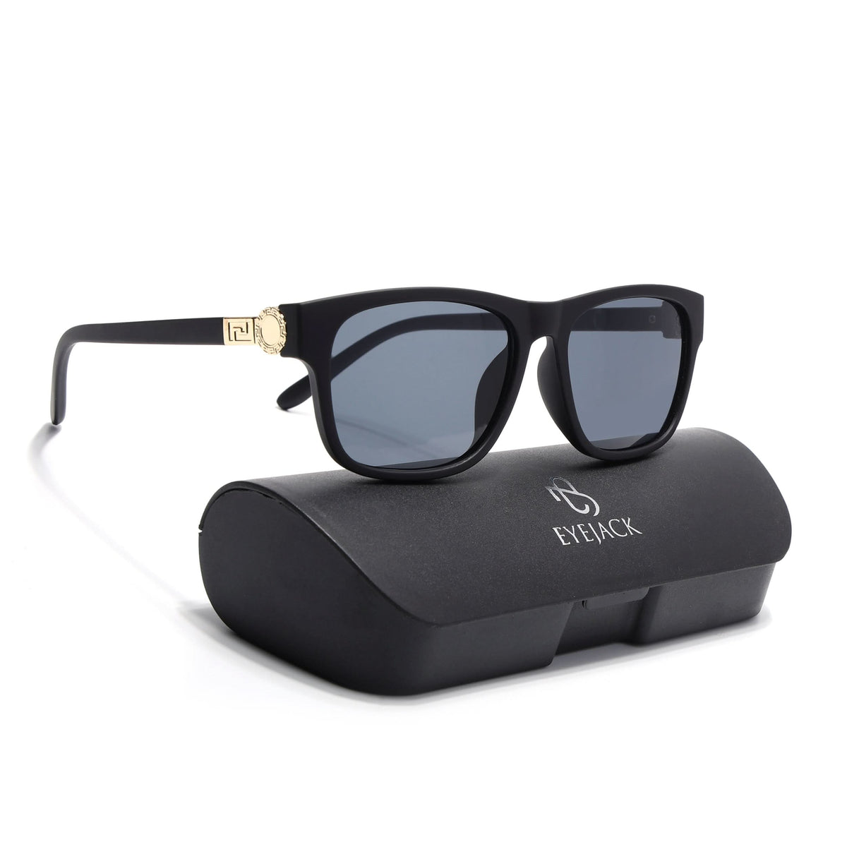 Eyejack Black Wayfarer Sunglasses for Men and Women - Style 1035 - view 7