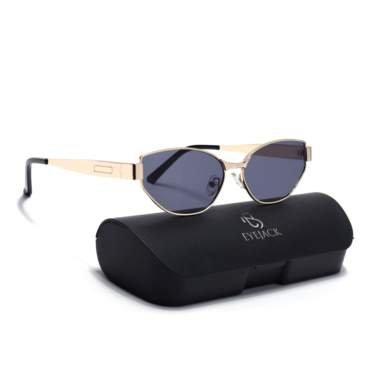Diva Golden Cateye Sunglasses for Men and Women - Style 2175 - with box packaging