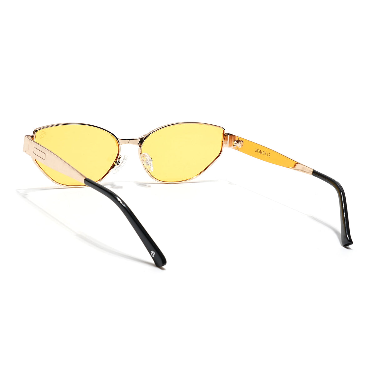 Diva Golden Cateye Sunglasses for Men and Women - Style 2176 - view 5