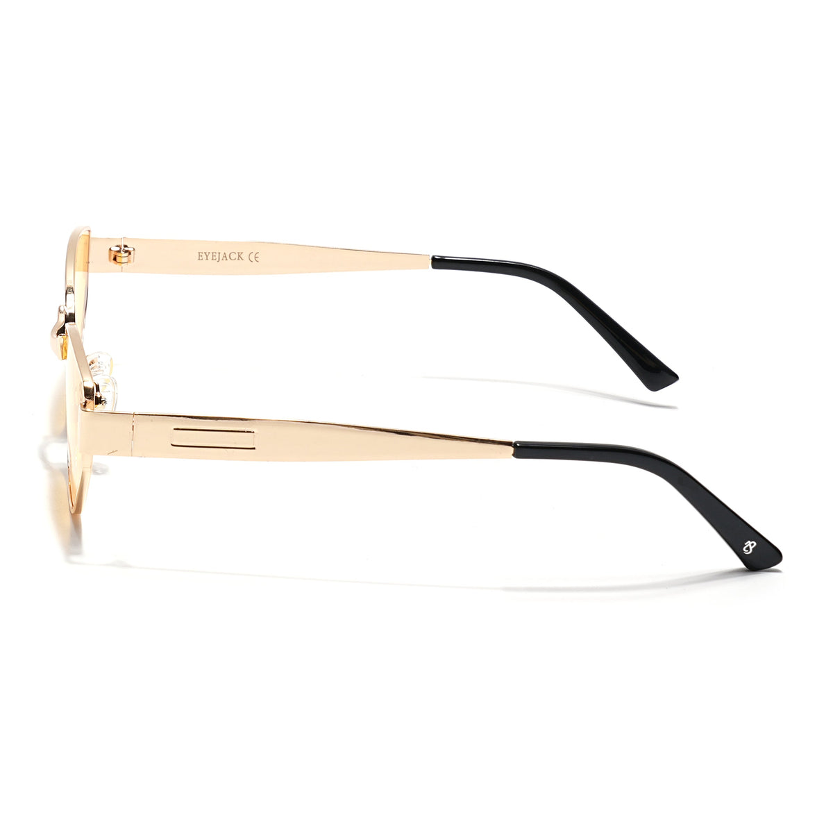 Diva Golden Cateye Sunglasses for Men and Women - Style 2176 - view 6