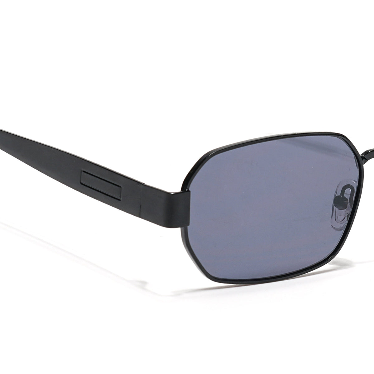 Alpha Black Rectangle Sunglasses for Men and Women - view 5