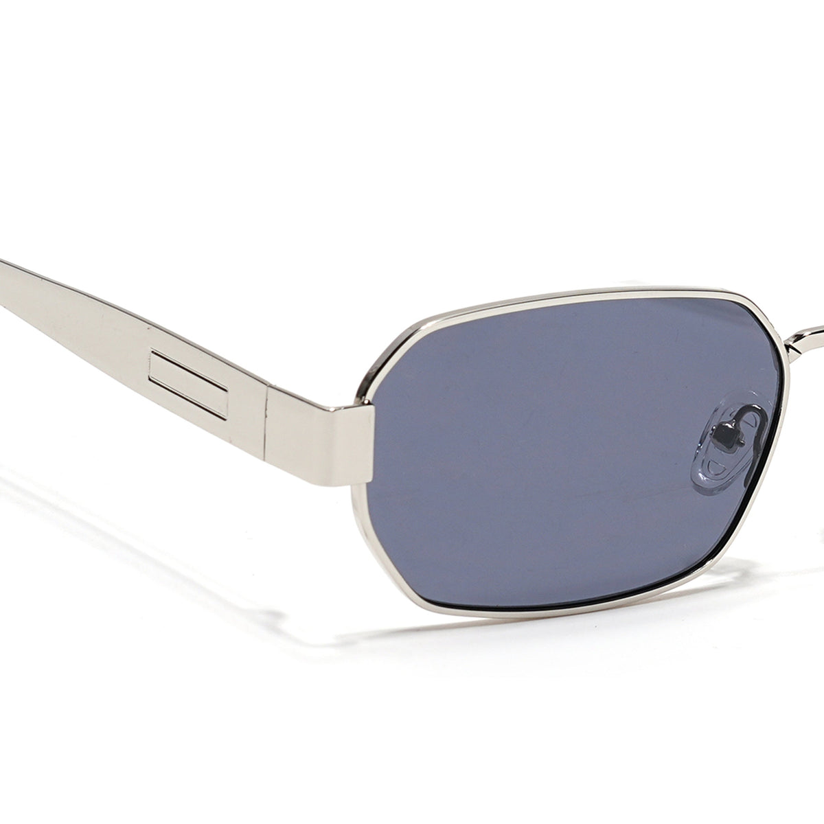 Alpha Silver Rectangle Sunglasses for Men and Women - view 5
