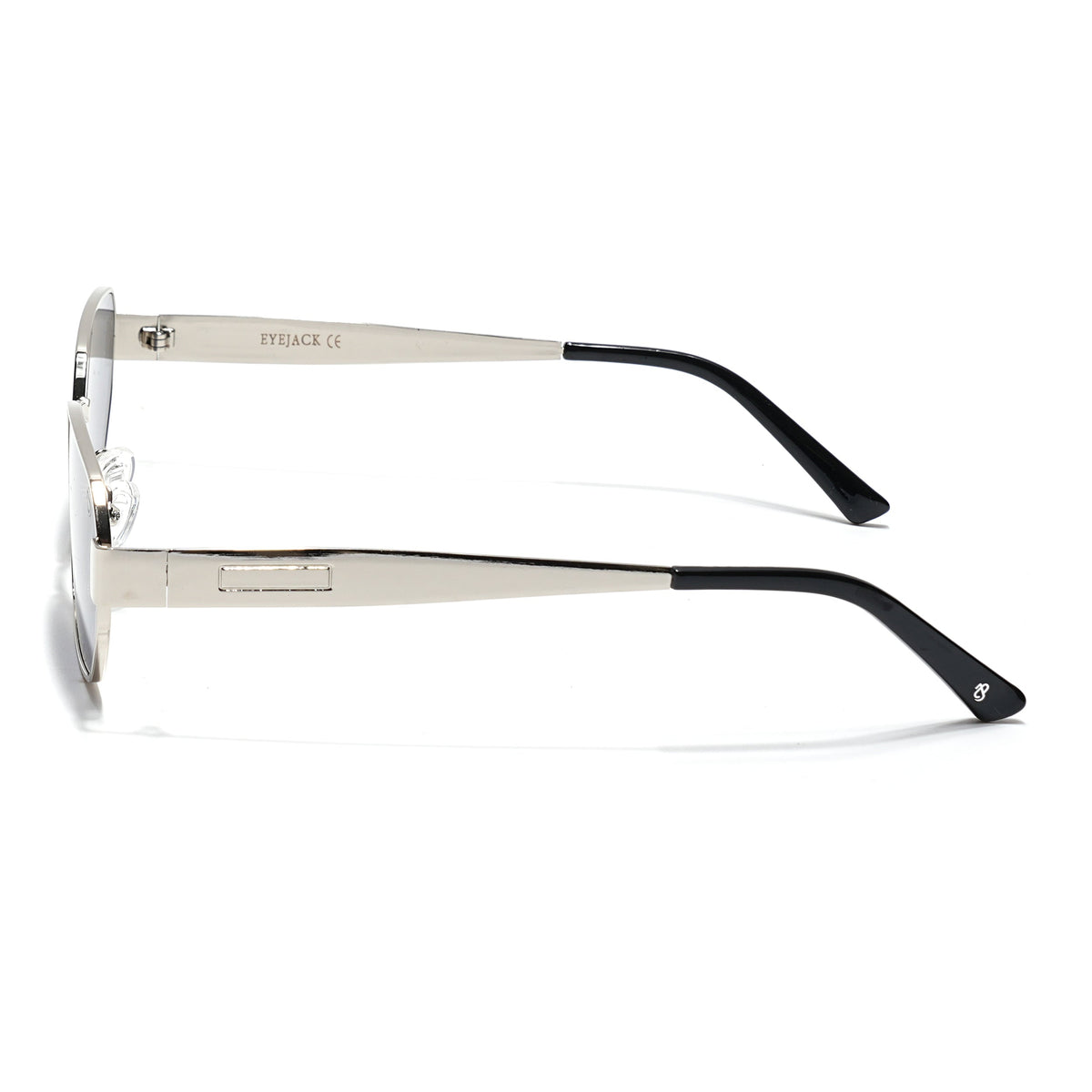 Alpha Silver Rectangle Sunglasses for Men and Women - view 7