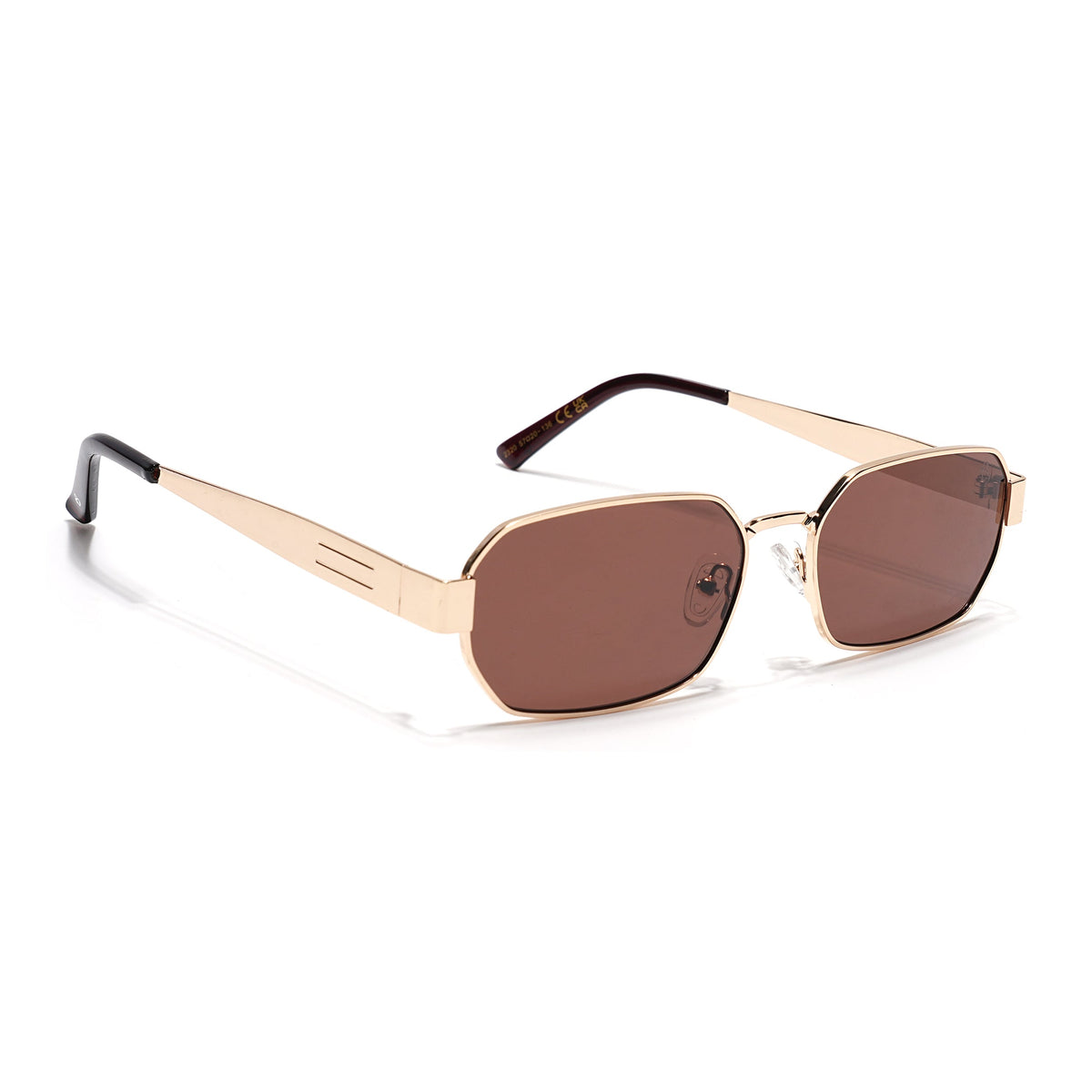 Alpha Golden Rectangle Sunglasses for Men and Women - view 3