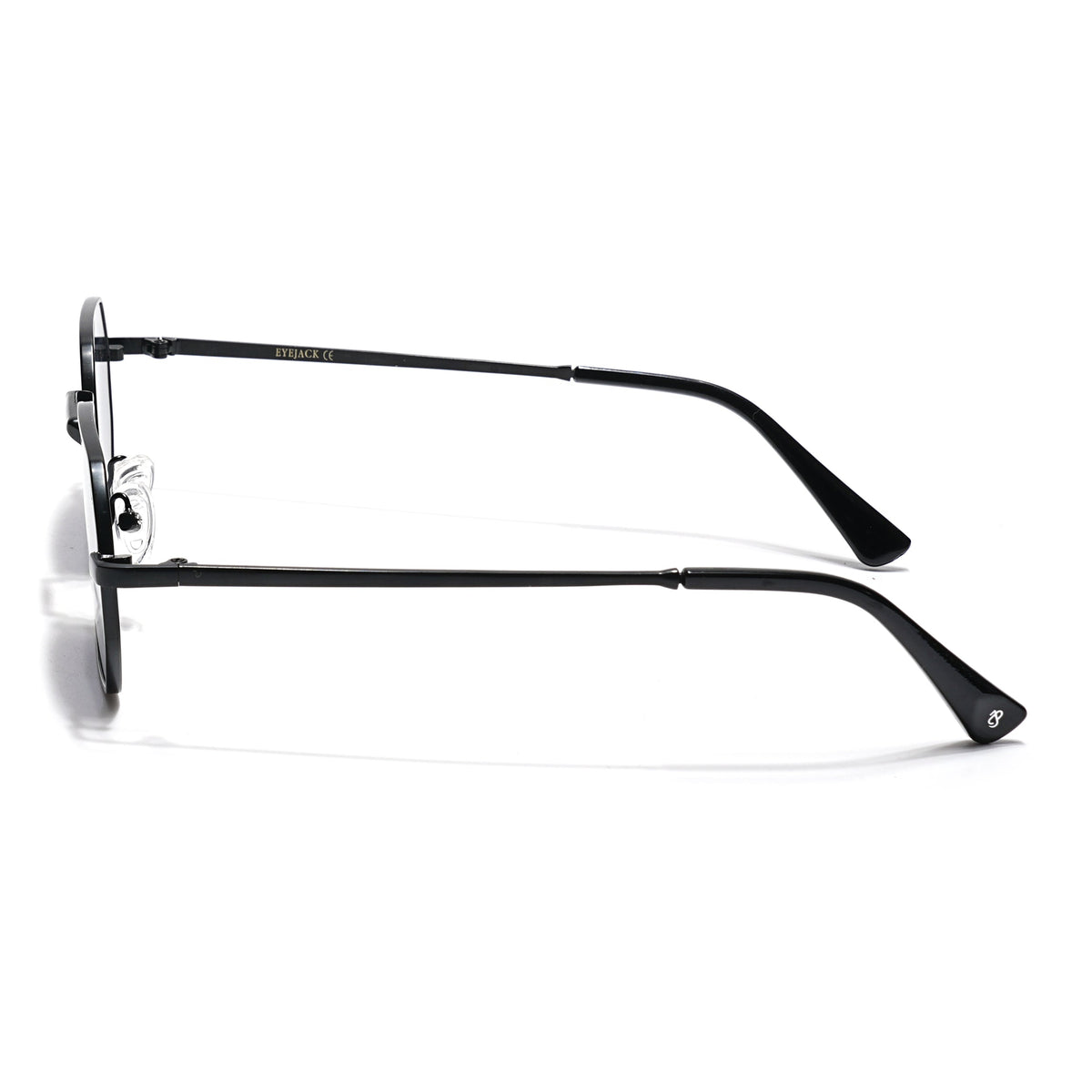 Auralis Black Hexagonal Sunglasses for Men and Women - view 5