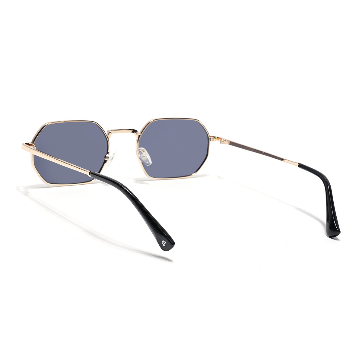 Auralis Golden Hexagonal Sunglasses for Men and Women - view 5