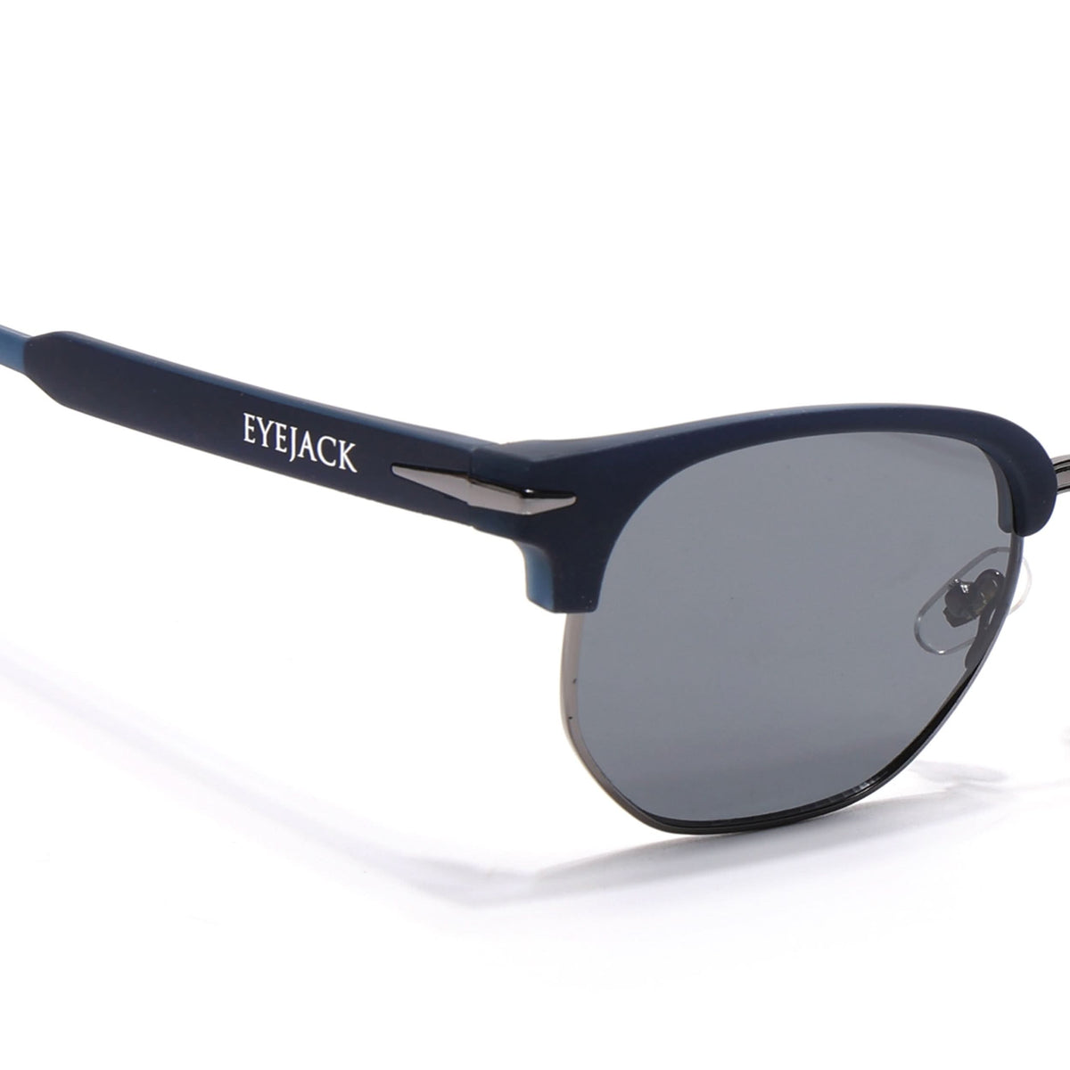 Eyejack Blue & Grey Hexagonal Sunglasses for Men and Women - view 5