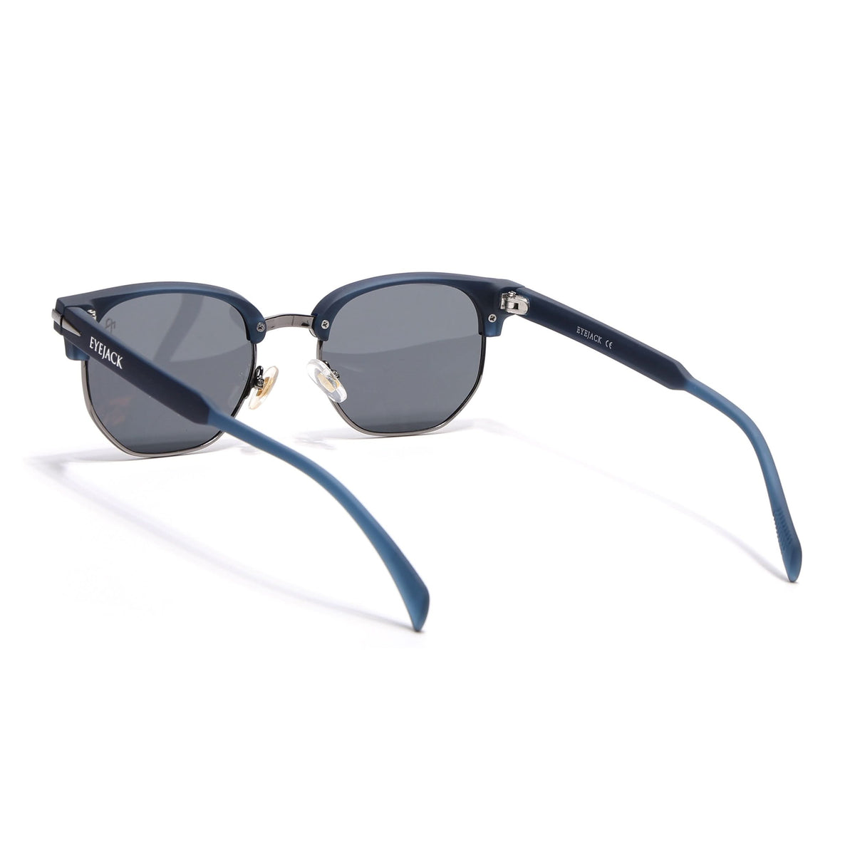Eyejack Blue & Grey Hexagonal Sunglasses for Men and Women - view 6