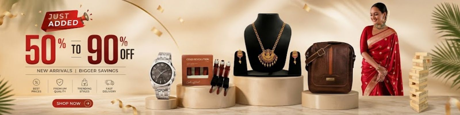 Just Added – 50% to 90% OFF