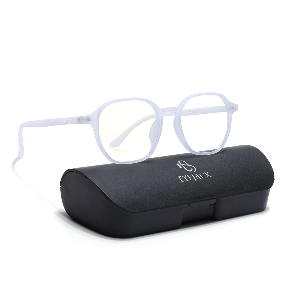 Eyejack Neo Transparent Wayfarer Eyeglasses for Men and Women - view 6