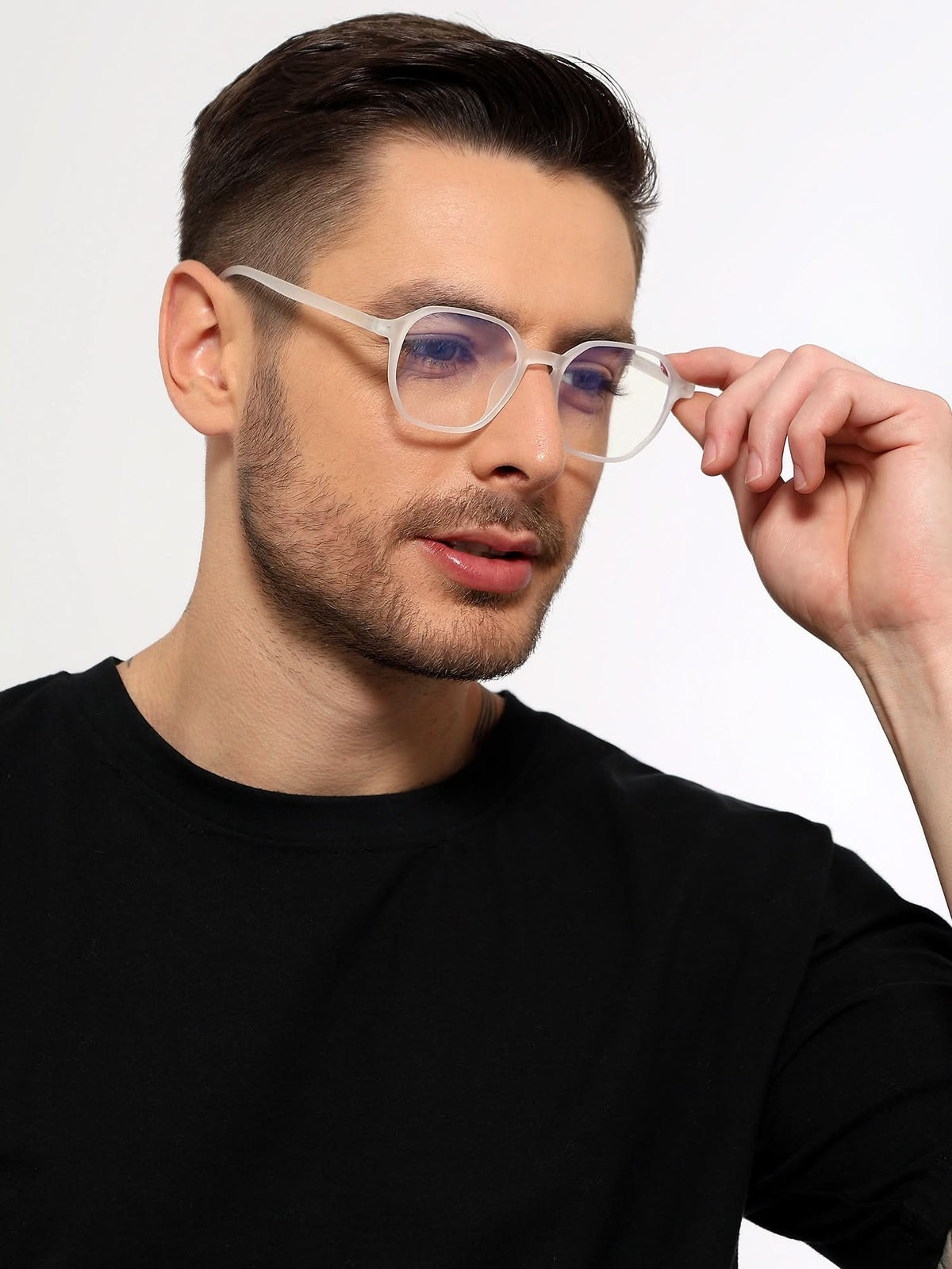 Eyejack Neo Transparent Wayfarer Eyeglasses for Men and Women - view 7