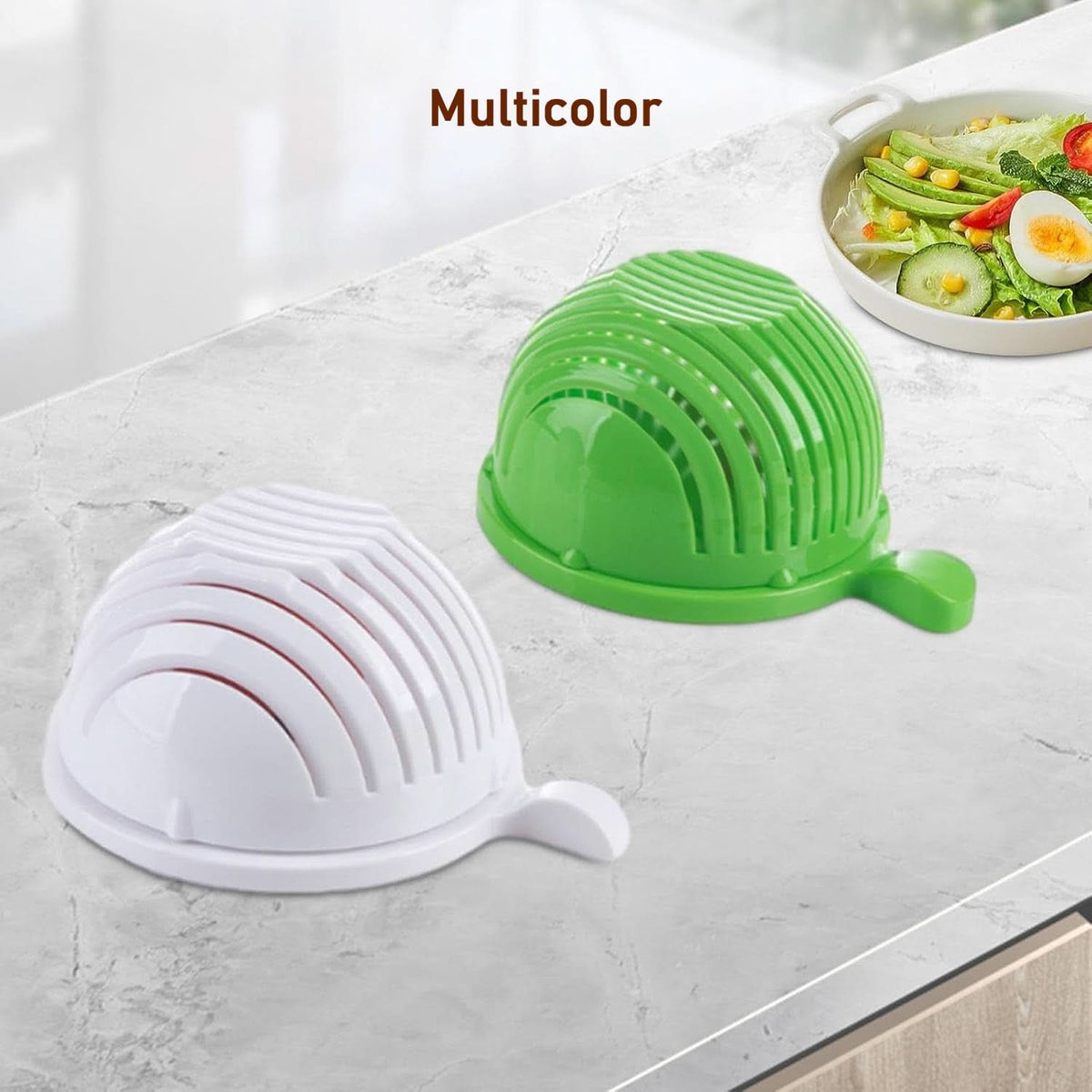 Plastic 60 Seconds Salad Cutter Salad Maker Salad Bow  (1 Pc) HP DD