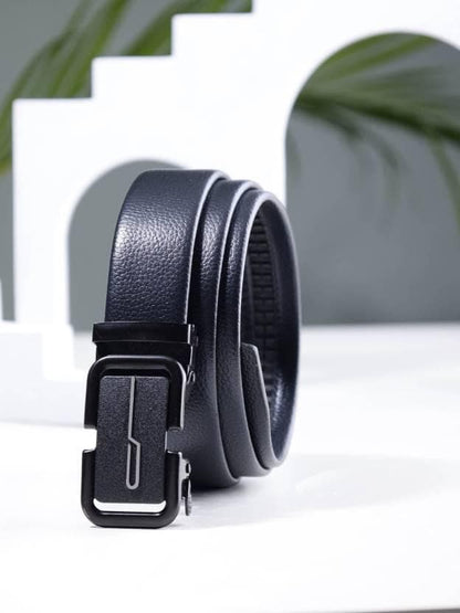 ZEVORA Men Formal Black Artificial Leather Belt - HalfPe