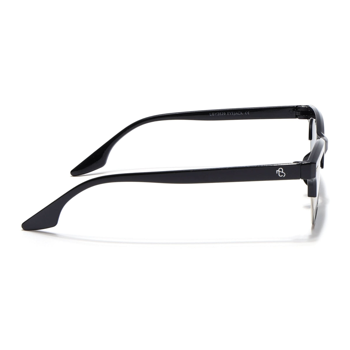 Eyejack Shine Black Half Rim Sunglasses for Men and Women - view 6
