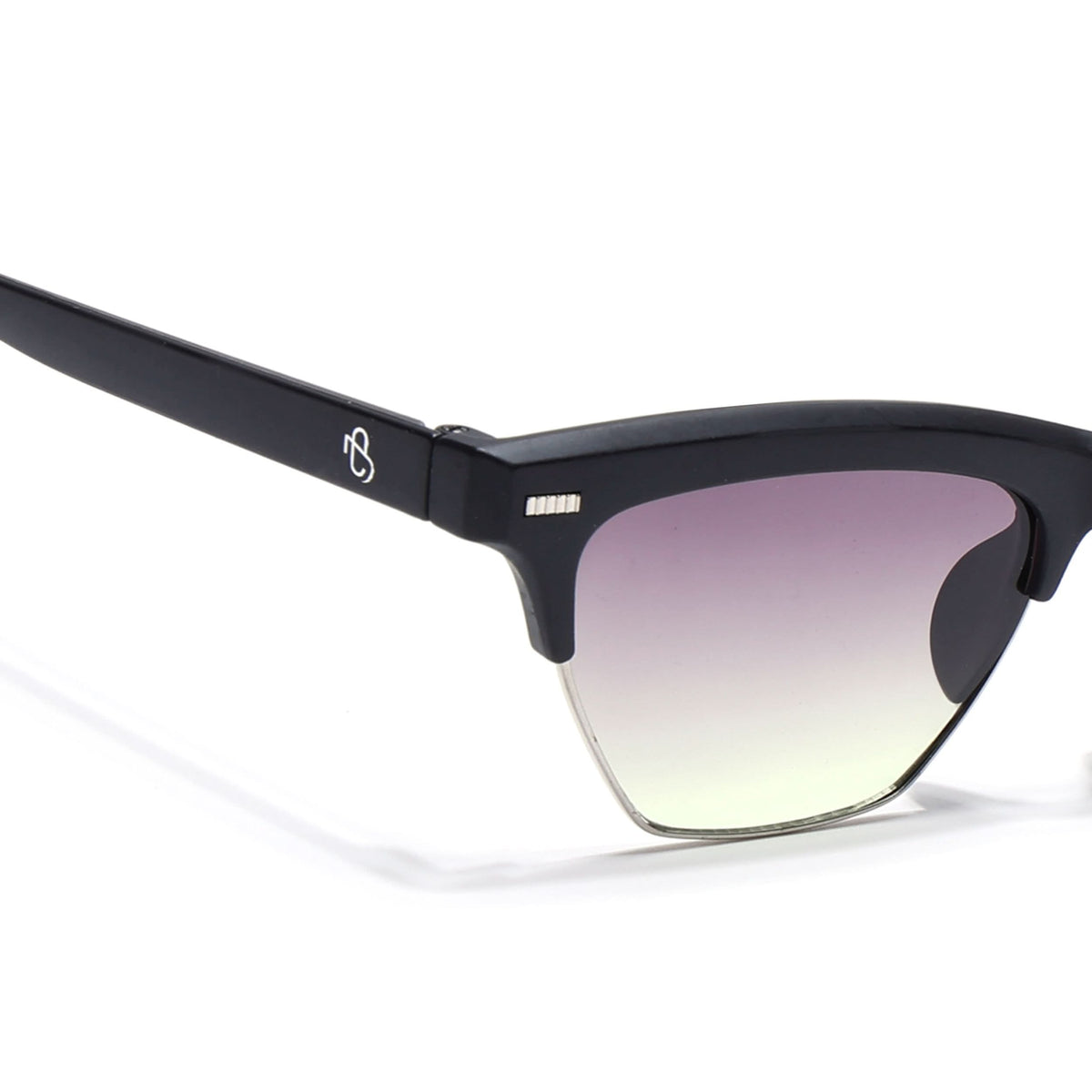 Eyejack Matte Black Half Rim Sunglasses for Men and Women - view 4