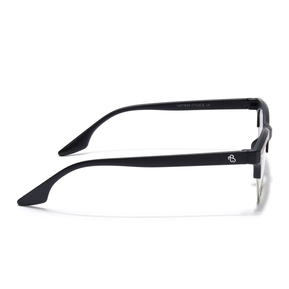 Eyejack Matte Black Half Rim Sunglasses for Men and Women - view 6