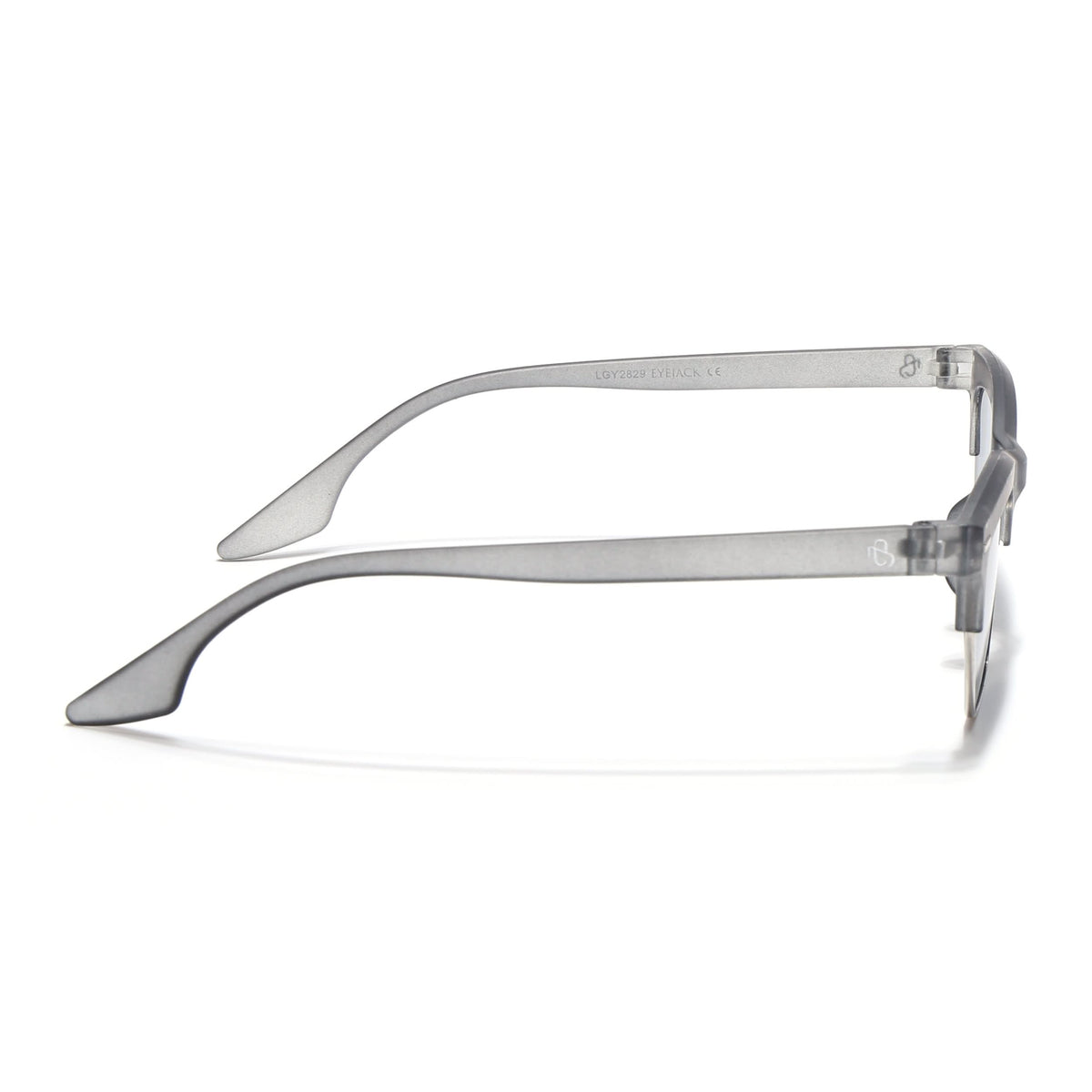 Eyejack Matte Grey Half Rim Sunglasses for Men and Women - view 6