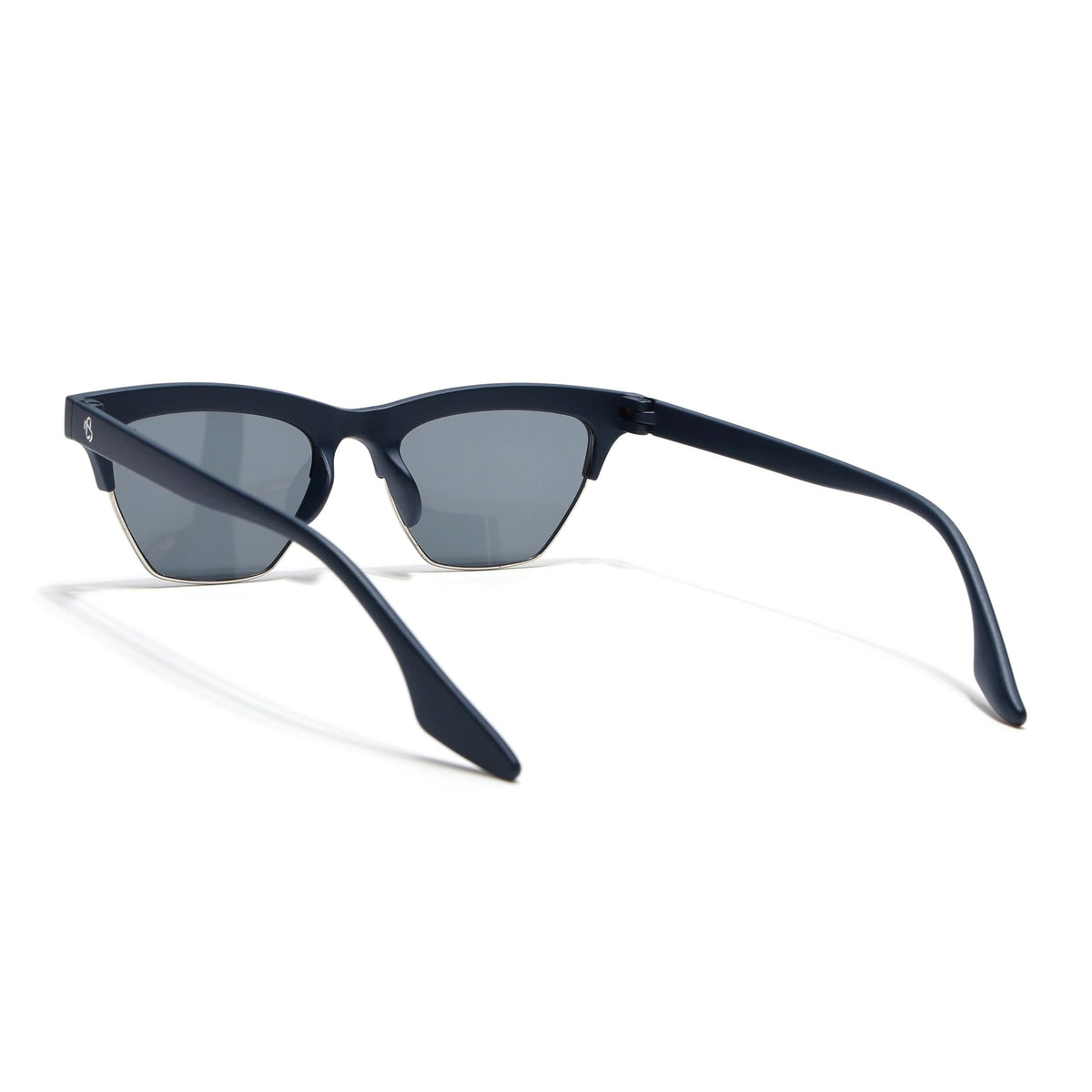 Eyejack Blue Half Rim Sunglasses for Men and Women - view 5
