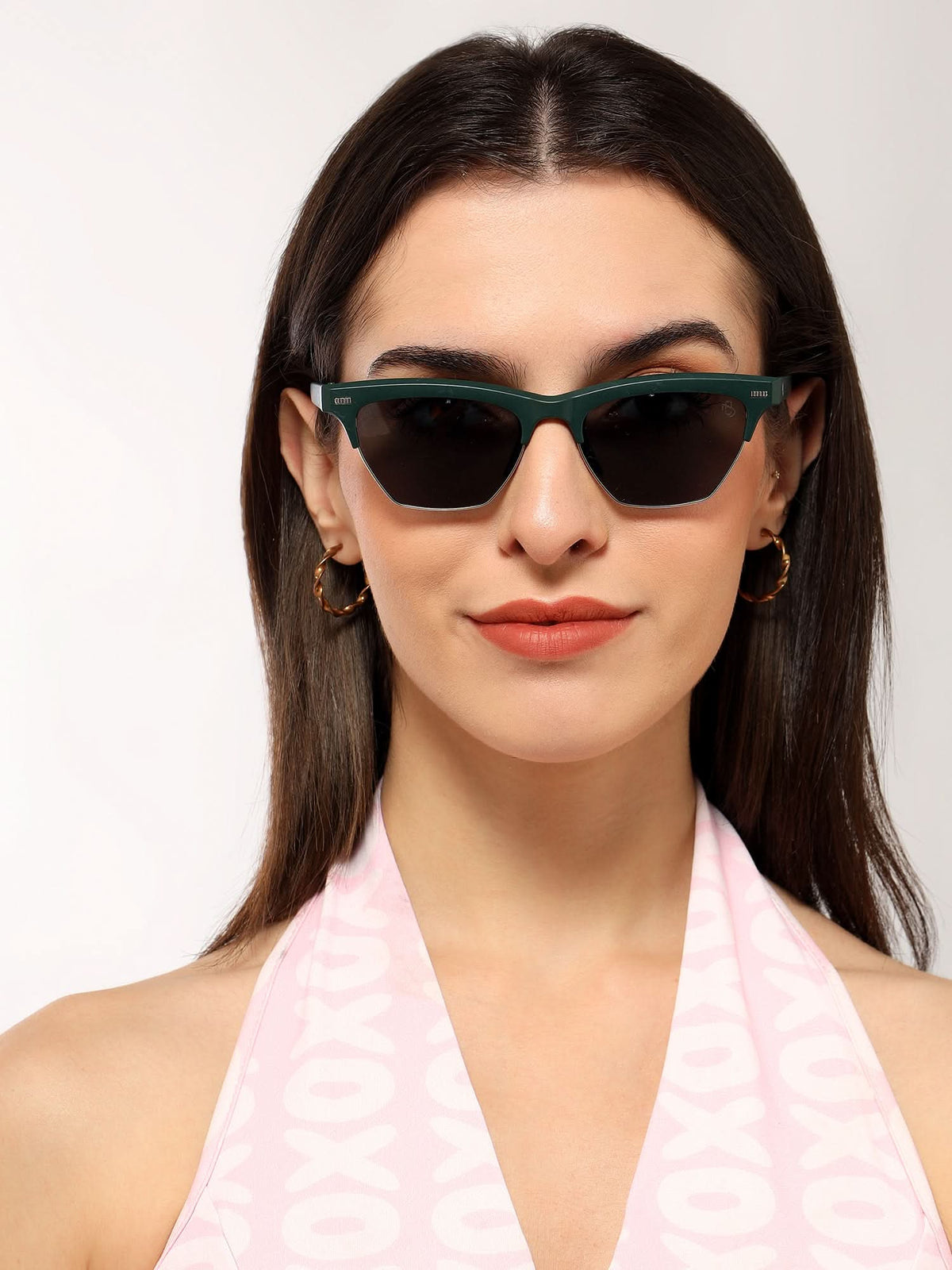 Eyejack Sea Green Half Rim Sunglasses for Men and Women - view 1