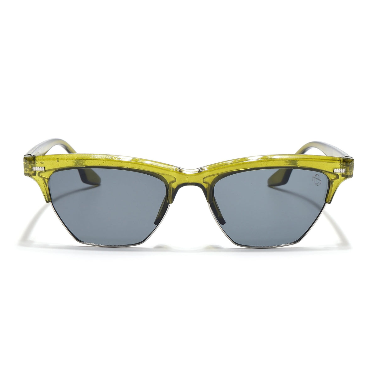 Eyejack Green Half Rim Sunglasses for Men and Women - Style 1215 - view 3