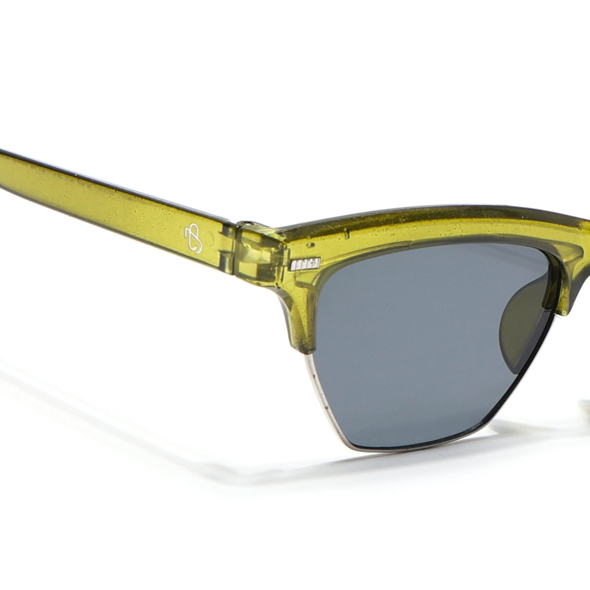 Eyejack Green Half Rim Sunglasses for Men and Women - Style 1215 - view 4