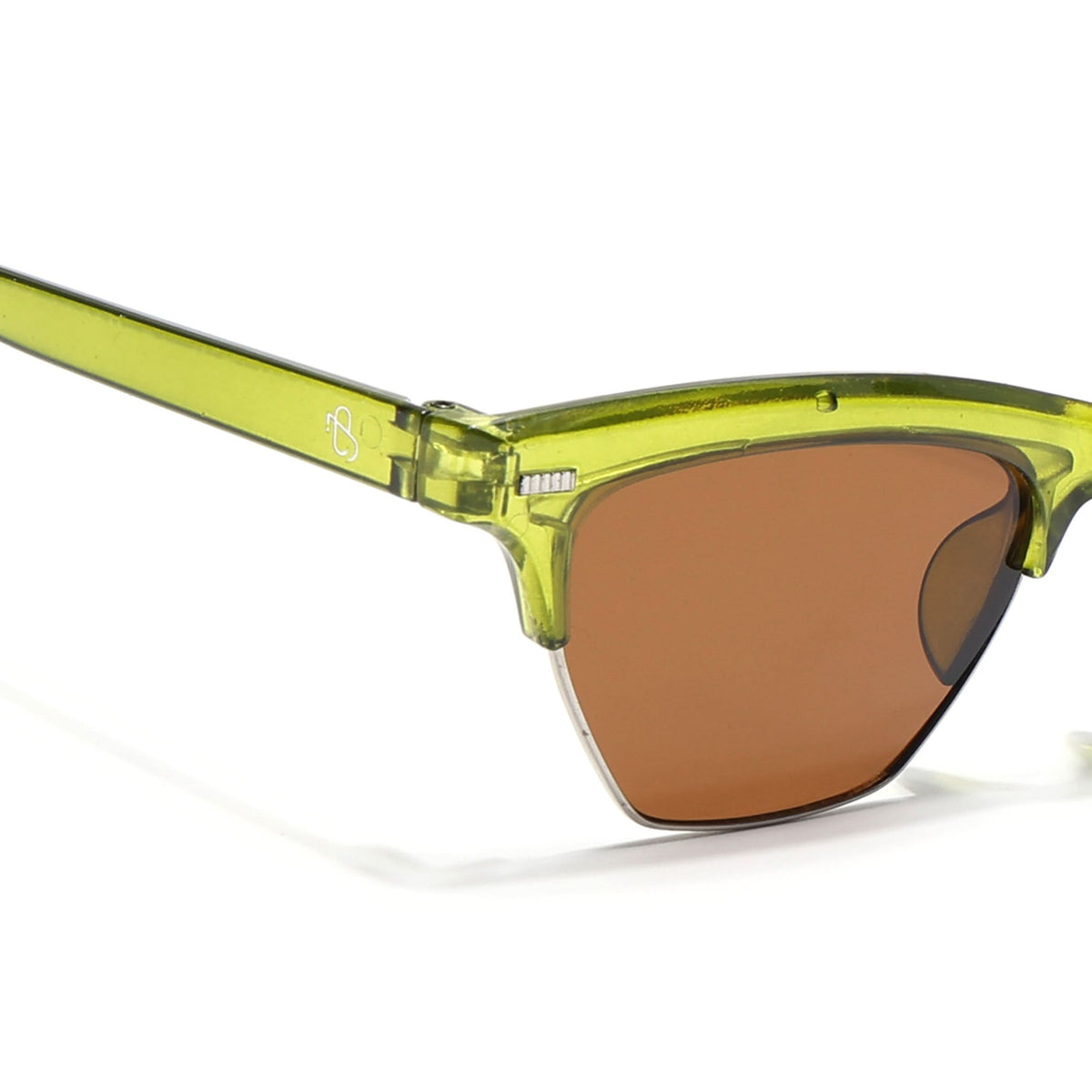 Eyejack Green Half Rim Sunglasses for Men and Women - Style 1216 - view 4