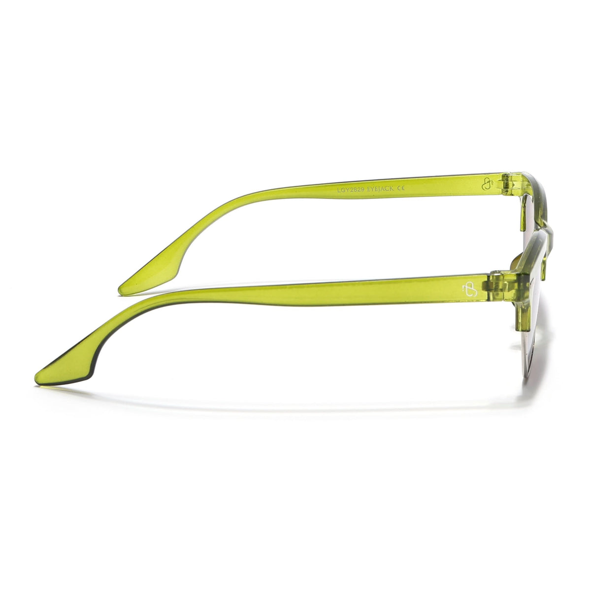 Eyejack Green Half Rim Sunglasses for Men and Women - Style 1216 - view 6