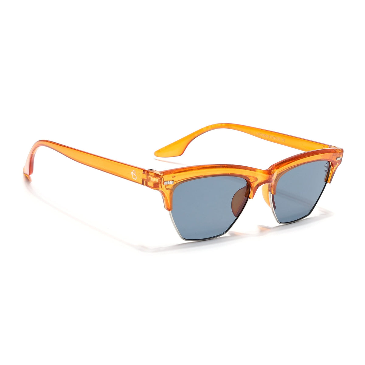 Eyejack Orange Half Rim Sunglasses for Men and Women - view 3