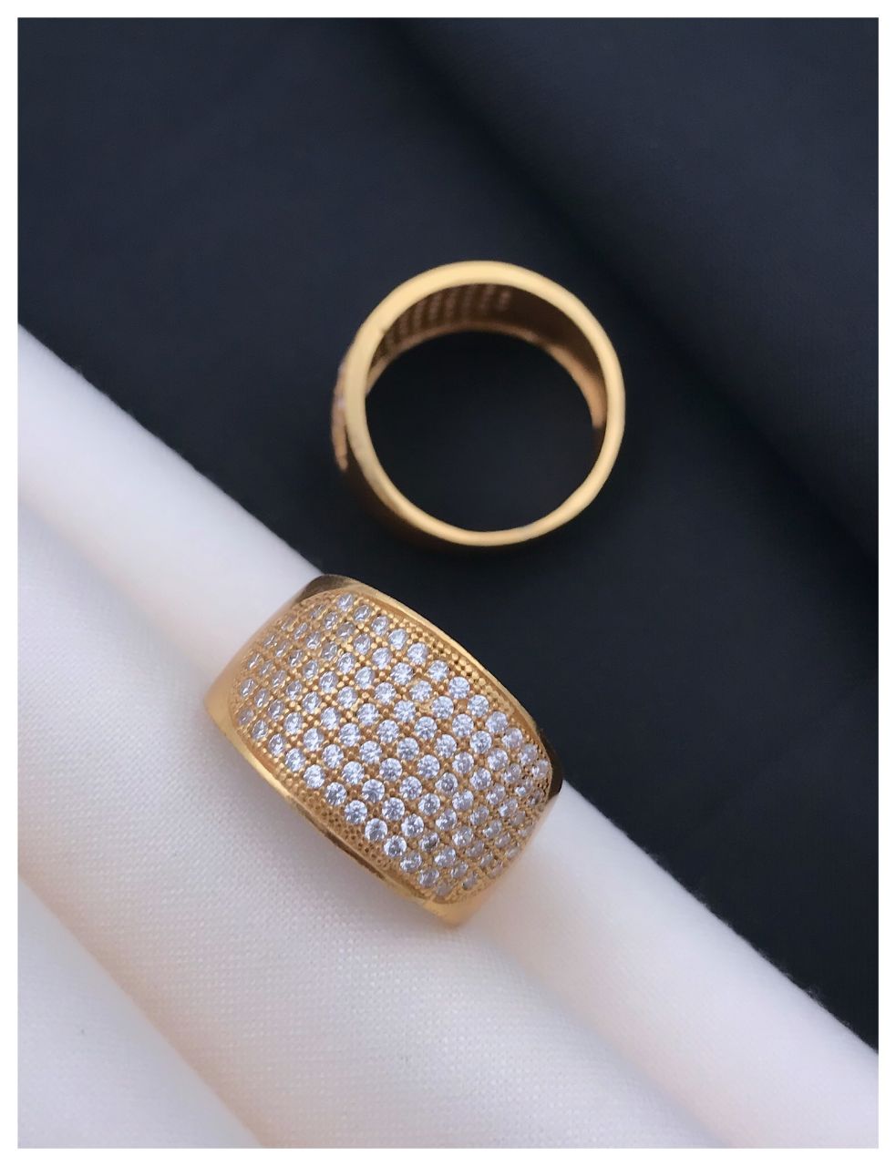 Stylish Gold Plated Agate Finger Ring for Men – Brass Ethnic Casual Wear MAITRY ENTERPRISE