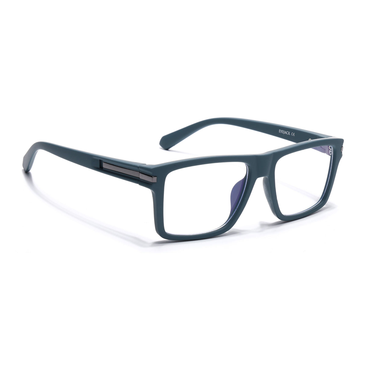 Eyejack Crossline Blue Square Eyeglasses for Men and Women - Style 2096 - view 1