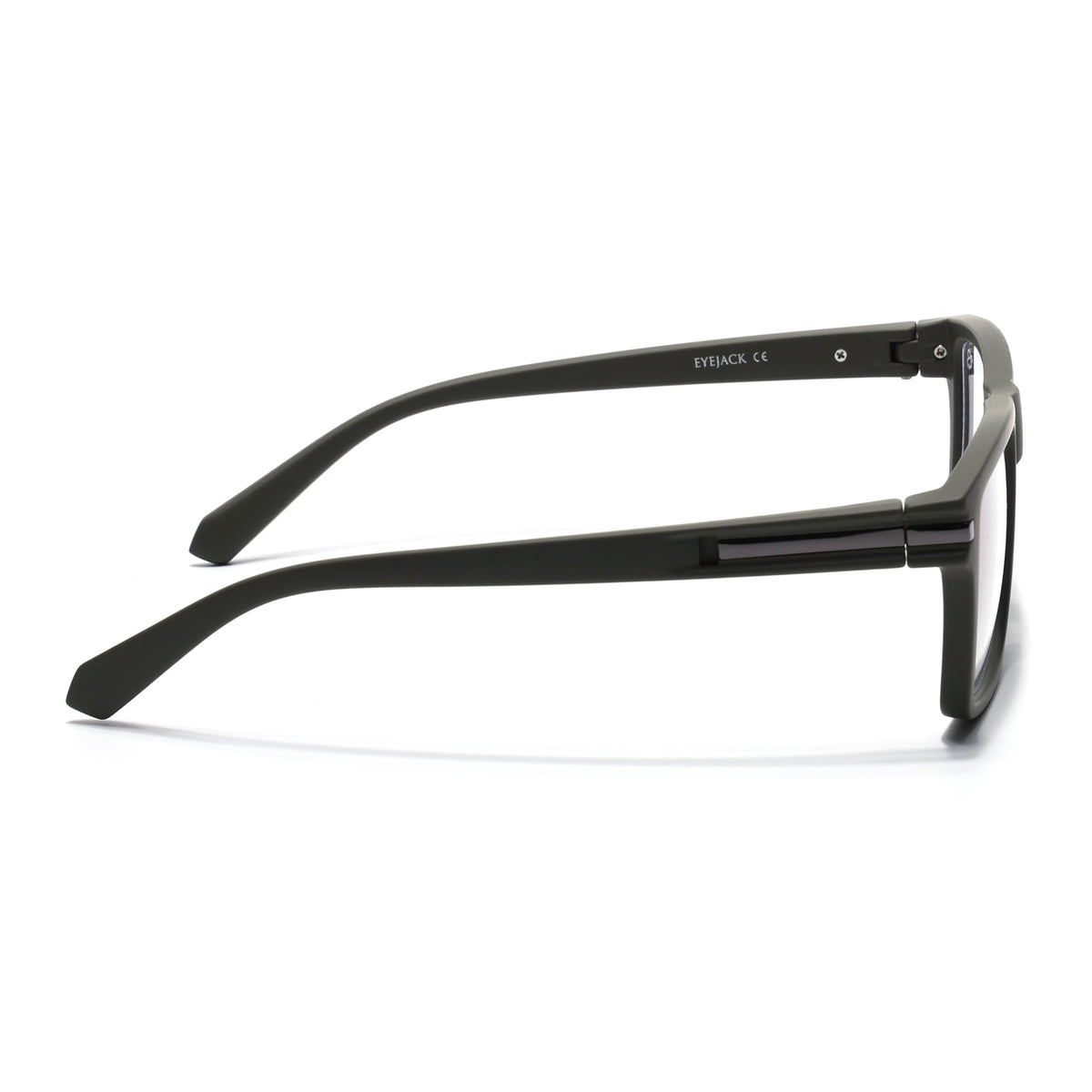 Eyejack Crossline Green Square Eyeglasses for Men and Women - Style 2097 - view 5