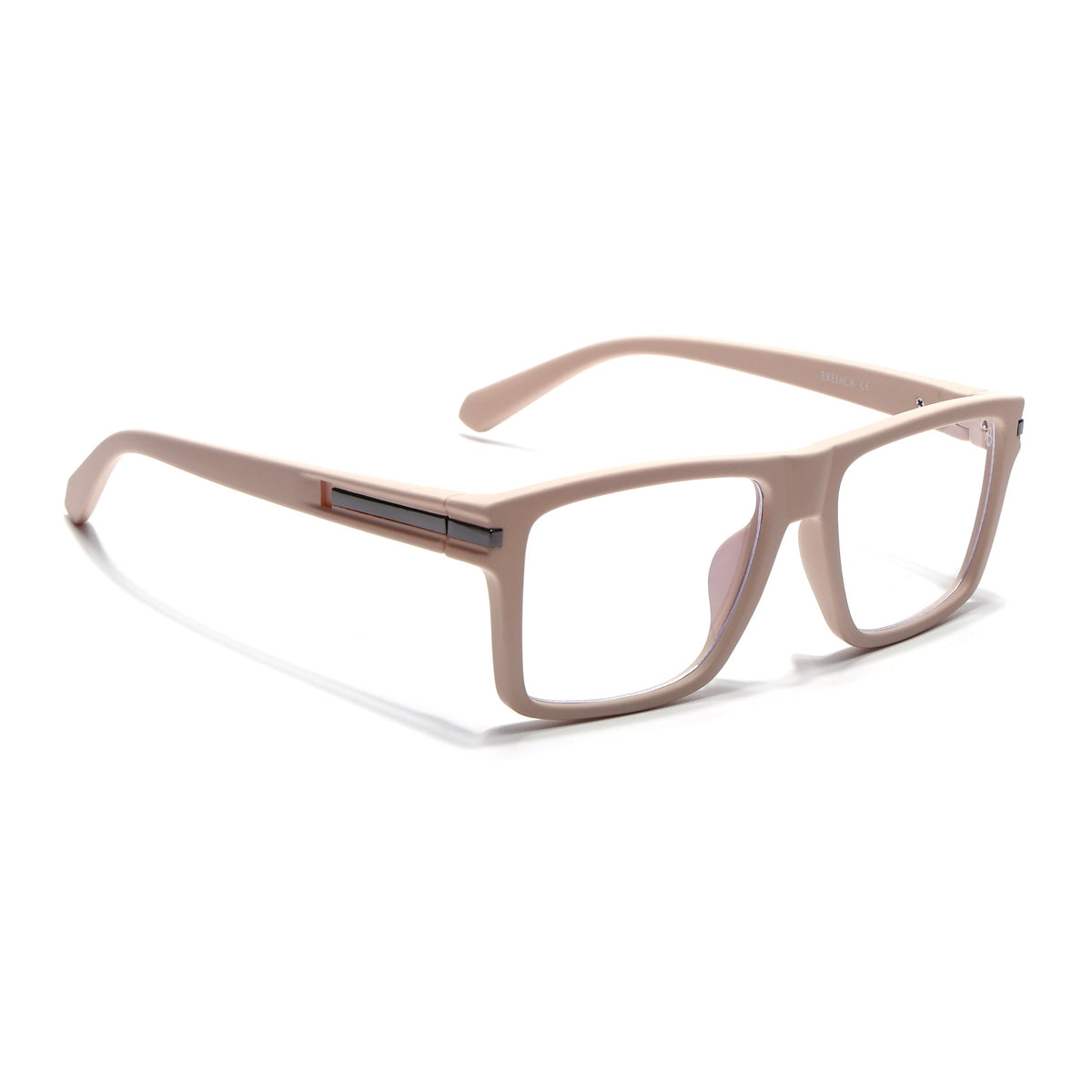 Eyejack Crossline Cream Square Eyeglasses for Men and Women - Style 2098 - view 1