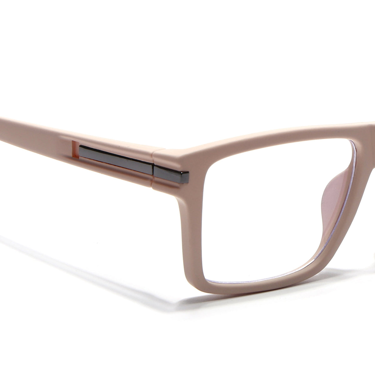 Eyejack Crossline Cream Square Eyeglasses for Men and Women - Style 2098 - view 3