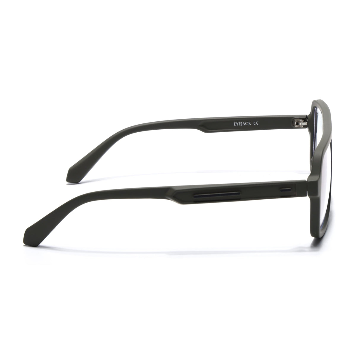 Eyejack Crossline Green Wayfarer Eyeglasses for Men and Women - view 5