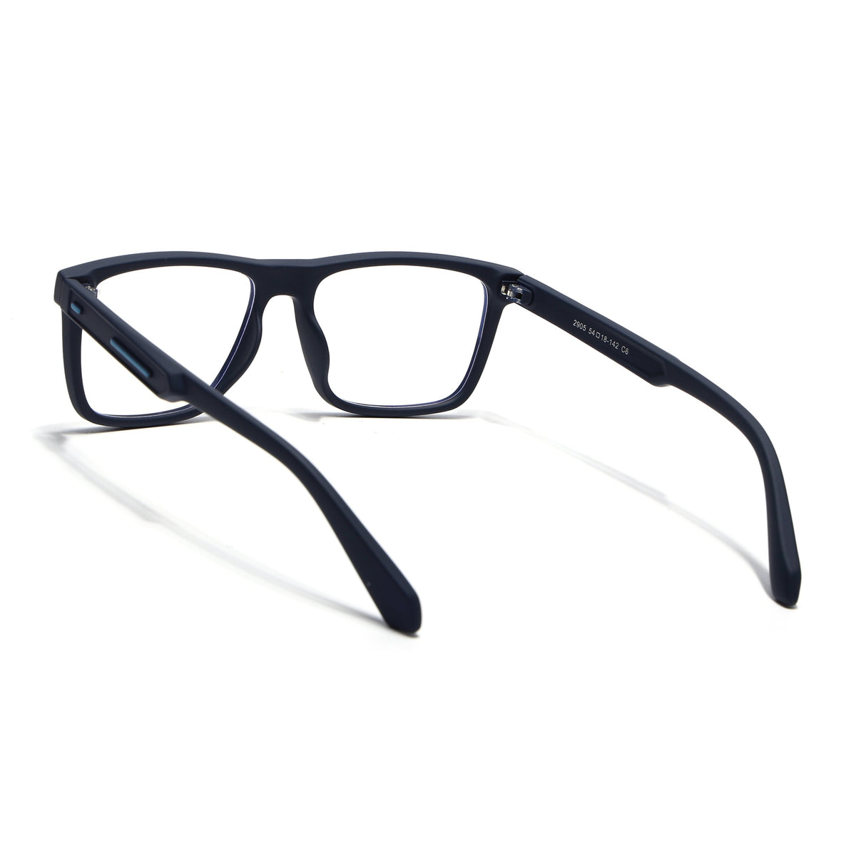 Eyejack Crossline Navy Blue Square Eyeglasses for Men and Women - Style 2107 - view 4