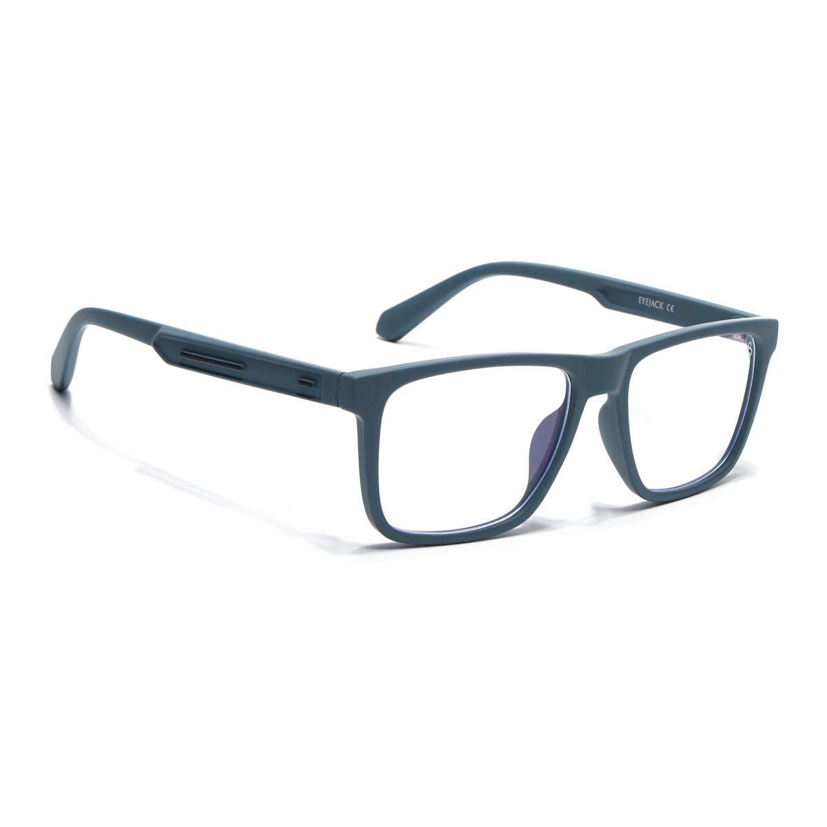 Eyejack Crossline Blue Square Eyeglasses for Men and Women - Style 2108 - view 1