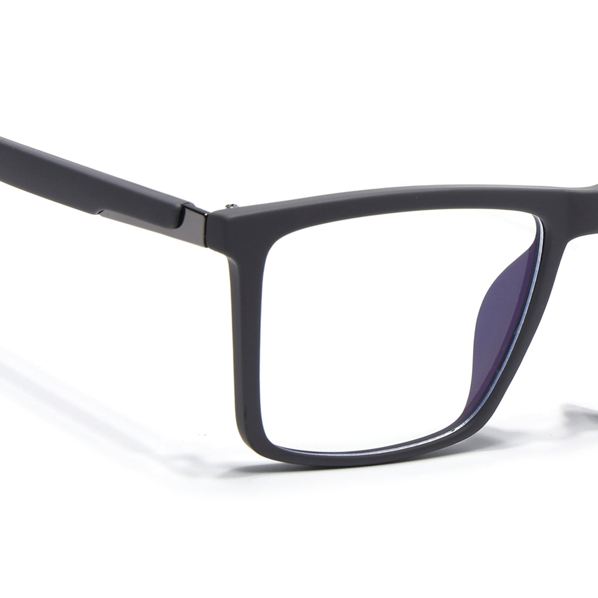 Eyejack Crossline Grey Square Eyeglasses for Men and Women - Style 2112 - view 3
