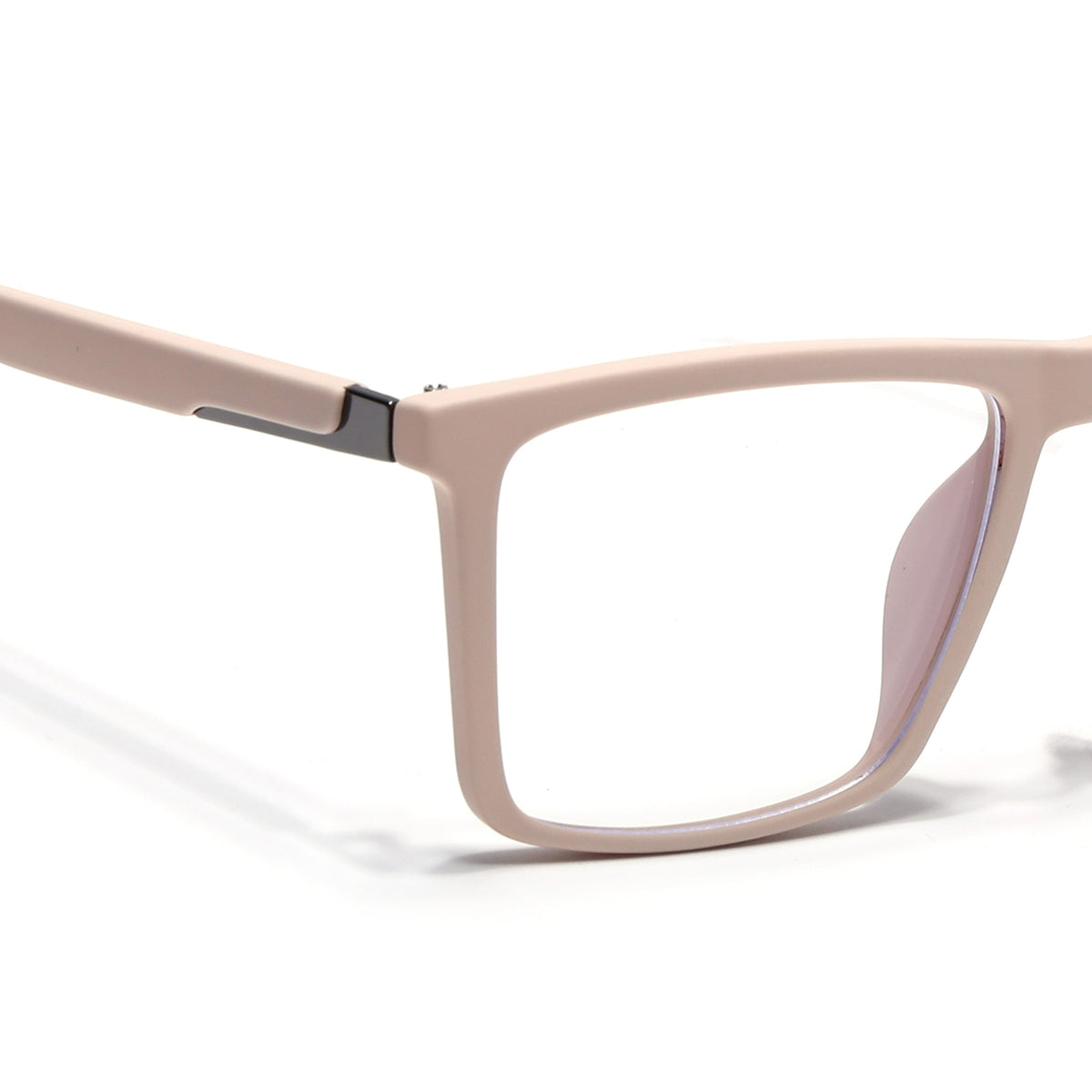 Eyejack Crossline Cream Square Eyeglasses for Men and Women - Style 2116 - view 3