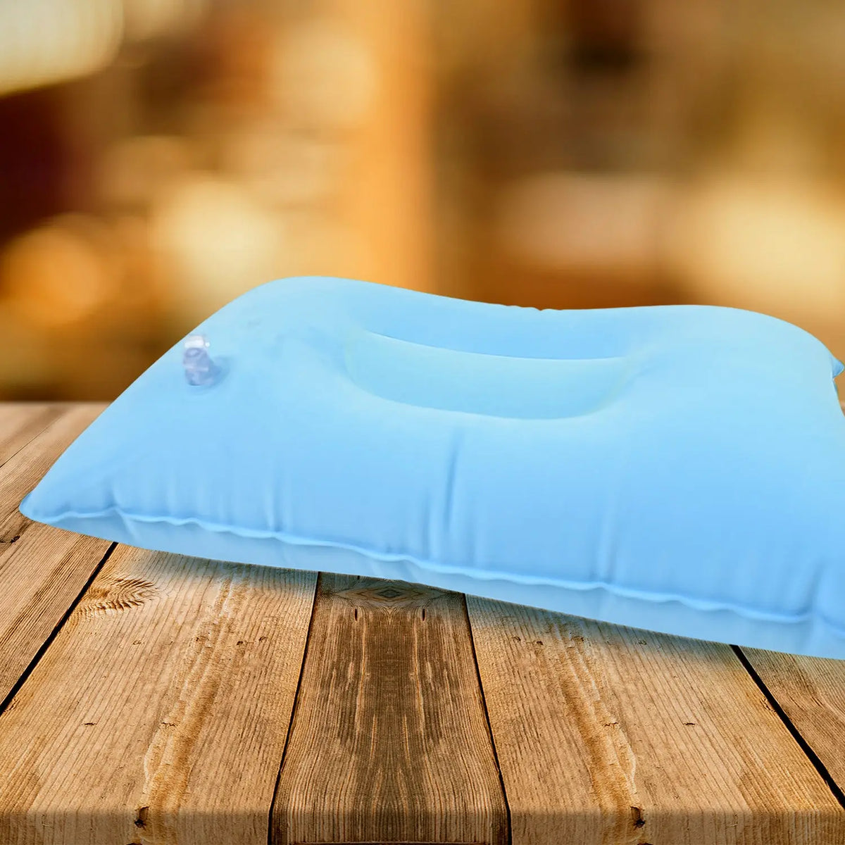 Comfortable Inflating Travel Pillow (3421 Cm  1 Pc  Mix Color) HP DD