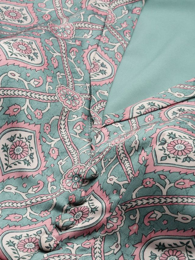 Bollywood Vogue Ready To Wear Multicolored Printed Modal Satin Pleated Dress