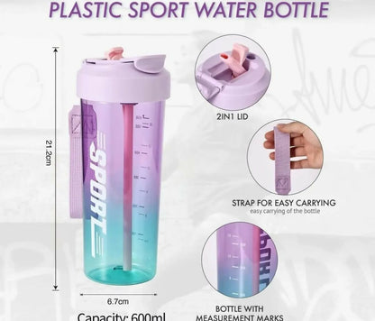 Wk-Sports Water Bottle 650ml(Purple)