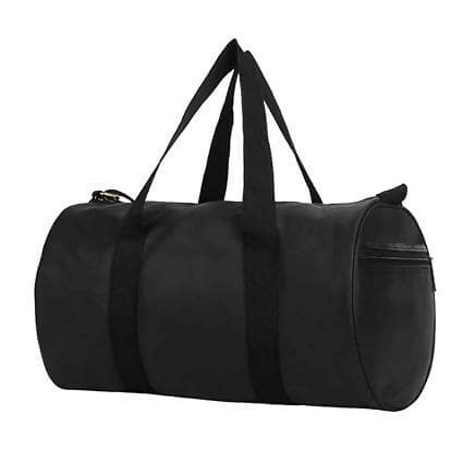 Gym Bag Durable Travel Duffel Bag with Shoulder Strap (Black) - HalfPe