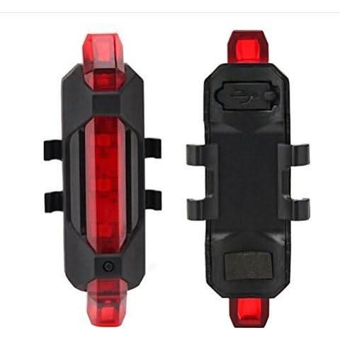 Rechargeable Waterproof Red LED Front Bicycle Light HP DD