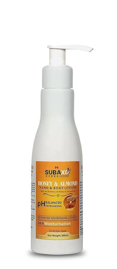 SUBAXO Honey & Almond Herbal Hand & Body Lotion Advanced Nourishing Lotion(200ml) - HalfPe