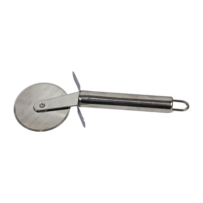 Premium Stainless Steel Pizza Cutter Wheel With Sharp Blade Comfortable Handle & Hanging Loop
