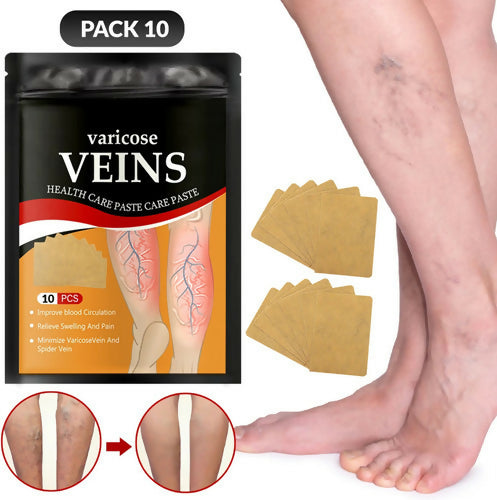 Varicose Veins Relief Patches (12 Pcs) – Herbal Pain Relief & Circulation Support