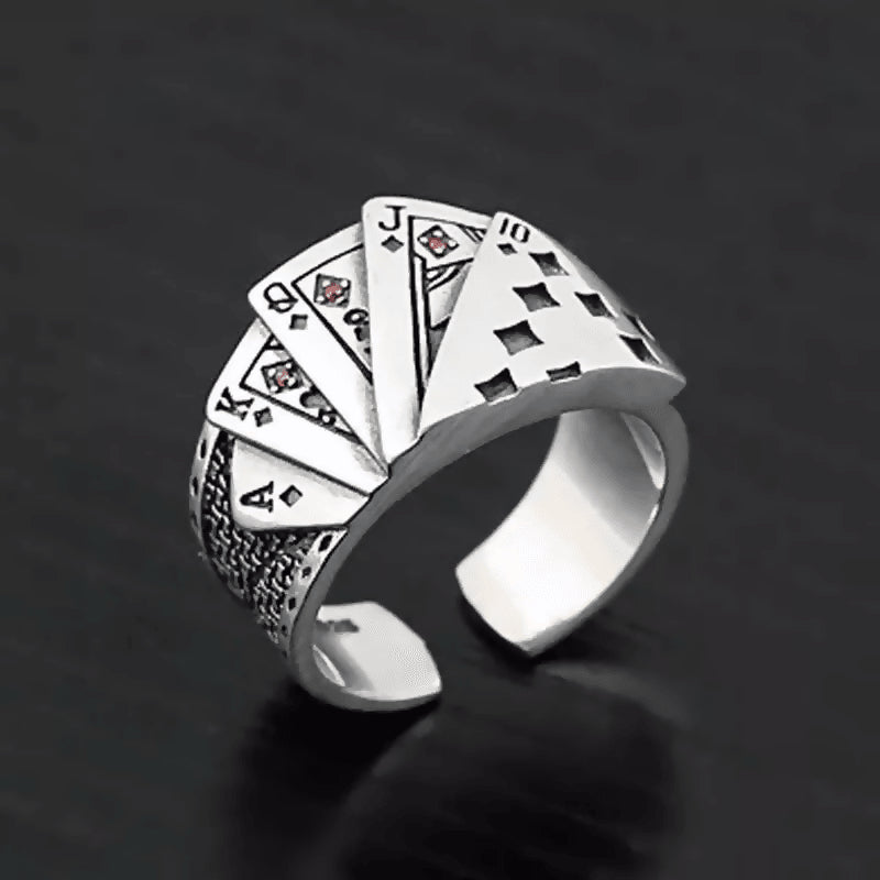 Adjustable Love Rings Set – Stylish Card-Inspired Design MK Collections