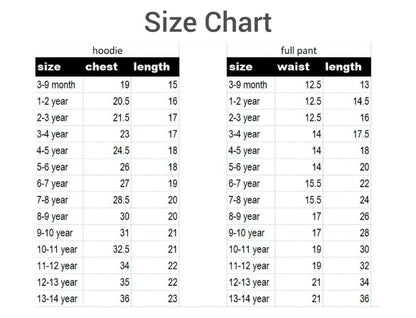 Kids Casual Hoodie & Jogger Co-Ord Set Luck Fashion