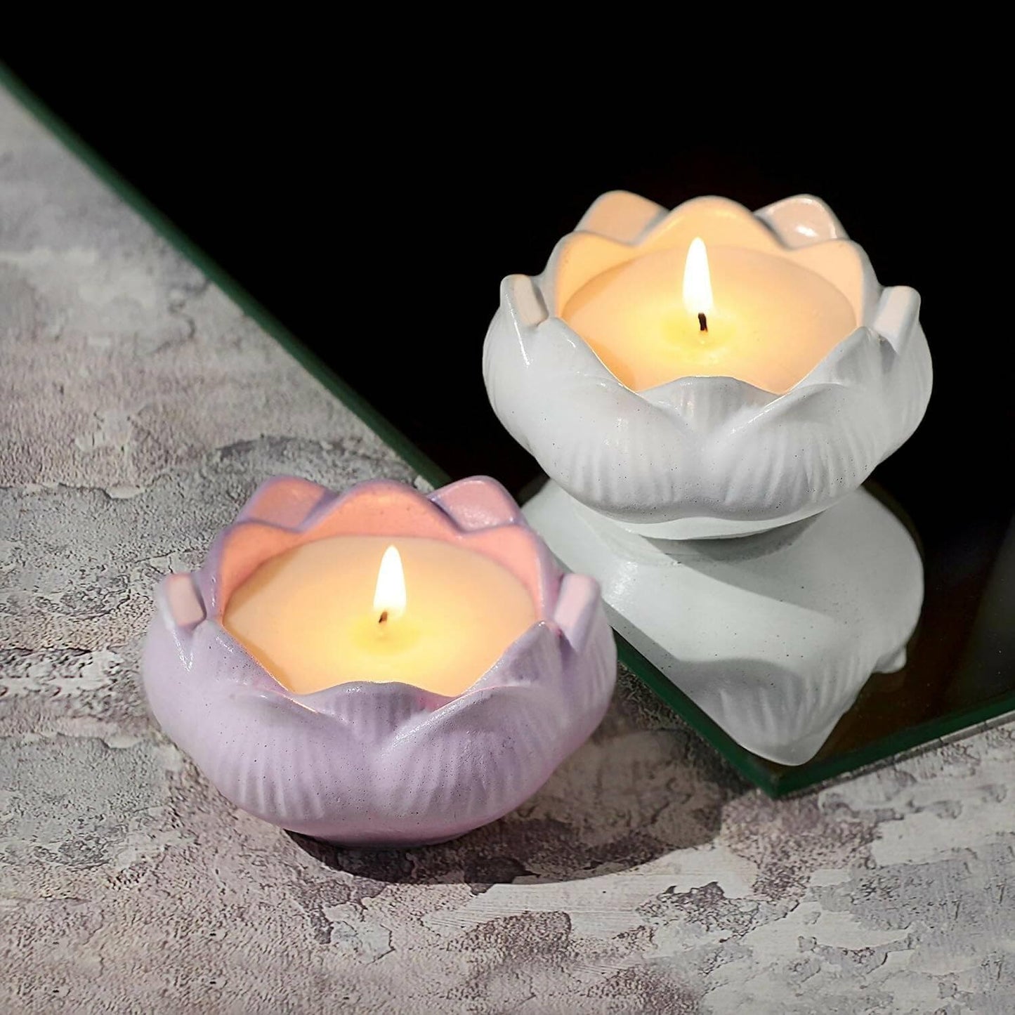 PROSPERRO LUMO by Parkash Candles Soy Wax Scented Lotus Candle (Pack of 2) - HalfPe